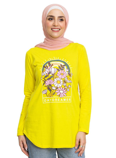 Lemon Printed Long - Sleeve Design 2 - Khotwh